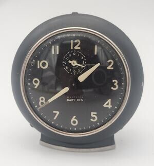 1940's- 50's Westclox Baby Ben Wind-up Alarm Clock Art Deco Westclox Baby-Ben